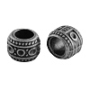 Rondelle Tibetan Style Alloy Beads X-TIBEB-2562-AS-LF-1
