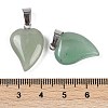 Natural Green Aventurine Heart Pendants G-H073-03P-04-3