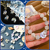 60Pcs UV Plating Transparent Acrylic Beads PACR-SP0001-01-6