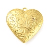 Rack Plating Brass Locket Pendants LS-KK-M263-01G-1