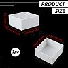 Square Transparent Acrylic Jewelry Packing Boxes with Lid CON-WH0085-169-7