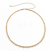 Iron & Plastic Imitation Pearl Round Beaded Double Layer Chain Waist Body Chains WGB69D0-01-4