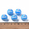 Opaque Striped Acrylic Beads MACR-S373-27B-09-3
