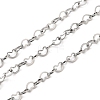 304 Stainless Steel Heart Link Chains CHS-L033-06P-1