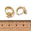 Bowknot Brass Hoop Earrings EJEW-S256-02A-G-5