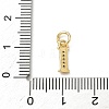 Brass Micro Pave Cubic Zirconia Charms KK-I382-03G-I-3