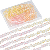 10 Strands Transparent Gradient Color Glass Beads Strands GLAA-SC0002-04B-1