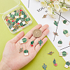 SUNNYCLUE 50Pcs 5 Style Alloy Enamel Pendants ENAM-SC0002-68-3