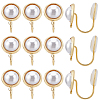 10Pcs Half Round Brass Ear Cuff Findings KK-BBC0022-47-1