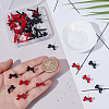 40Pcs 2 Colors Alloy Stud Earring Findings EJEW-SP0001-23-3