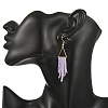 Glass Beaded Dangle Earrings EJEW-MZ00749-01-2