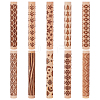 10Pcs 10 Styles  Wooden Rolling Pin DIY-UN0007-37-1