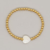 Gold Round Beaded Stretch Bracelets LZ3349-2-1