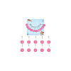 10Pcs 10 Style Number 0~9 Acrylic Charms Locking Stitch Markers HJEW-AB00651-7