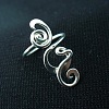 Boho Adjustable Brass Twisted Wire Wrapped Long Toe Rings FS-WGE7B88-01-3