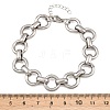 304 Stainless Steel Link Chain Bracelets for Women BJEW-Z154-01P-5