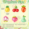 60Pcs 6 Styles Opaque Resin Decoden Cabochons RESI-CJ0004-15-2