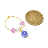 Handmade Polymer Clay Flower Wine Glass Charms AJEW-JO00233-5