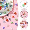 100Pcs 9 Colors Transparent Glass Beads GLAA-CJ0002-53-3