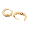 Ion Plating(IP) Frosted 304 Stainless Steel Huggie Hoop Earrings for Women EJEW-C096-31A-G-3