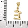 Brass Micro Pave Cubic Zirconia Pendants KK-M319-02G-E-3