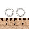 Brass Clear Cubic Zirconia Bead Frame KK-D375-33P-3