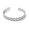 304 Stainless Steel Cuff Bangles for Women BJEW-A160-04P-4