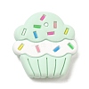 Cake Food Grade Eco-Friendly Silicone Focal Beads SIL-C004-02C-1