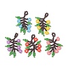 Glass Seed Beaded Pendants PALLOY-MZ01274-1