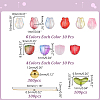 DIY Tulip Flower Lampwork & Glass Pendants Making Kits DIY-AR0004-77-2
