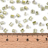 Transparent Inside Colours Glass Seed Beads SEED-T007-13O-4