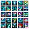 50Pcs Auroral Scenery PVC Adhesive Waterproof Stickers Self-Adhesive Stickers PW-WG9157F-01-4