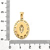 Golden 304 Stainless Steel Pendants STAS-K300-02G-Y-3