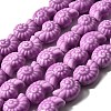 Glazed Porcelain Beads Strands X-PORC-I028-02F-1