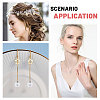 10Pcs Screwable Alloy Transparent Glass Pendants GLAA-CA0001-61-7