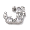 Brass with Cubic Zirconia Charms KK-Q817-04P-2