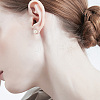 7 Pair 7 Size 925 Sterling Silver Stud Earring Findings STER-PH0001-17-6