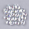 Transparent Glass Charms GGLA-S042-05B-1