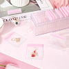 Rectangle Transparent ABS Plastic Jewelry Storage Boxes with Lid and PVC Bags CON-WH20001-17B-3