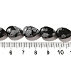 Natural Snowflake Obsidian Beads Strands G-I377-A28-5