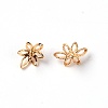 6-Petal Brass Bead Caps KK-WH0042-11-1