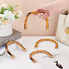   4Pcs 2 Styles Arch Plastic Imitation Bamboo Shank Bag Handles DIY-PH0022-35-3