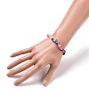 Mixed Gemstone Chips Stretch Bracelet for Women BJEW-JB08431-01-4