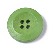 4-Hole Spray Painted Wooden Buttons BUTT-T006-014-2
