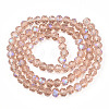 Electroplate Glass Beads Strands LS-EGLA-A034-T2mm-L22-2