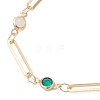Brass Oval Link Chains Bracelets for Women BJEW-JB12970-3