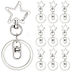 18Pcs Alloy Swivel Keychain Clasps KEYC-SP0001-48A-P-1