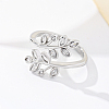 Brass Micro Pave Cubic Zirconia Cuff Rings for Women MZ2848-2-2