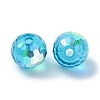 AB Color Plated Glass Beads EGLA-P059-02A-AB15-2