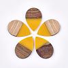 Resin & Walnut Wood Pendants RESI-T023-02B-1